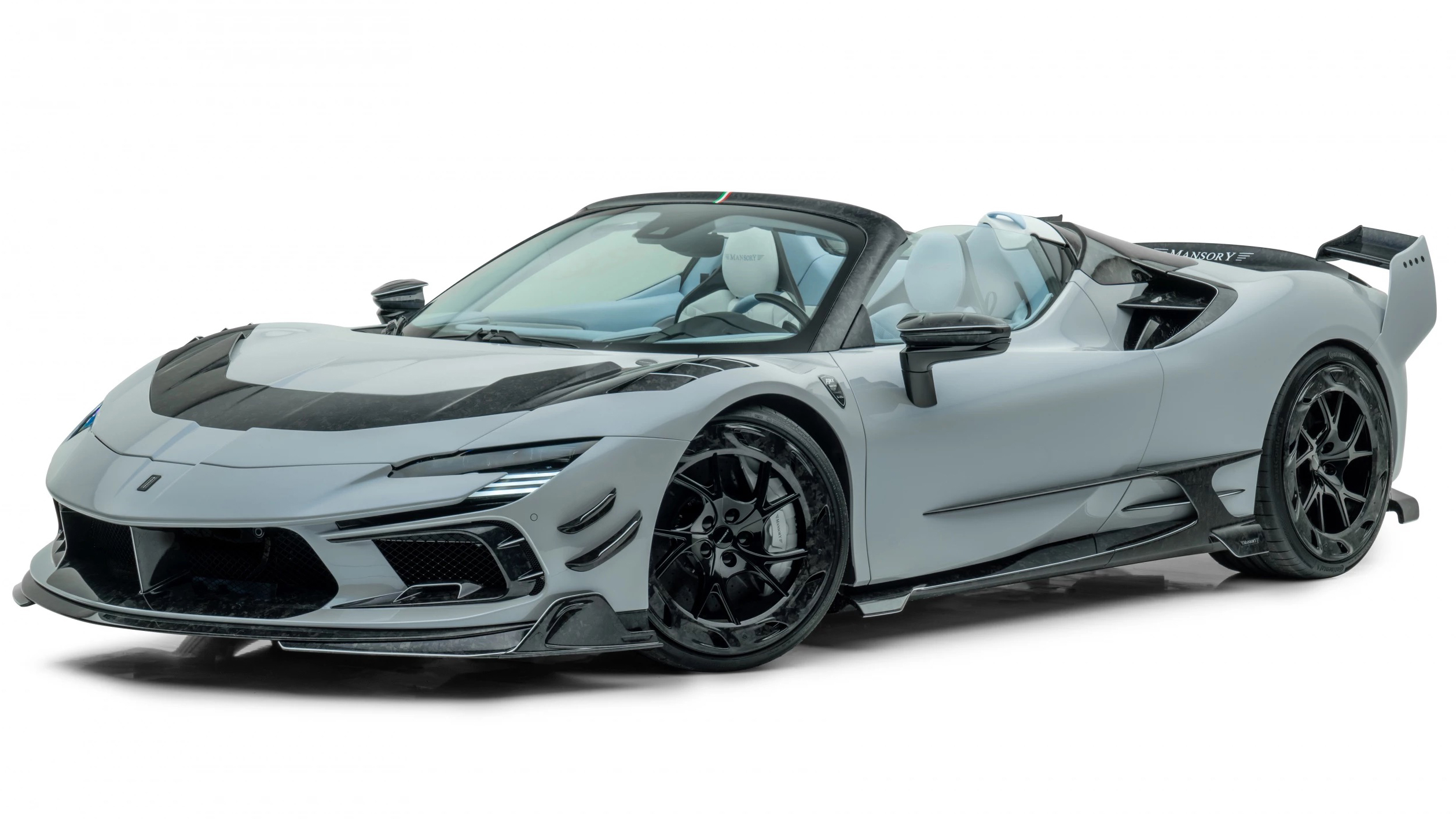 Mansory F9XX Tempesta Celeste Ferrari SF90 Spider Top Gear
