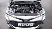 Toyota Corolla Touring Sports engine detail