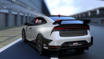 Prius 24h Le Mans Centennial GR Edition, static on track from rear