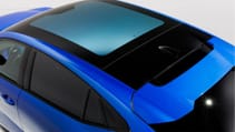 Static studio shot of Renault Rafael - high angled looking down on panoramic roof