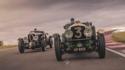 Bentley Speed Sixers on track in commemorative shot, promoting Continuation series