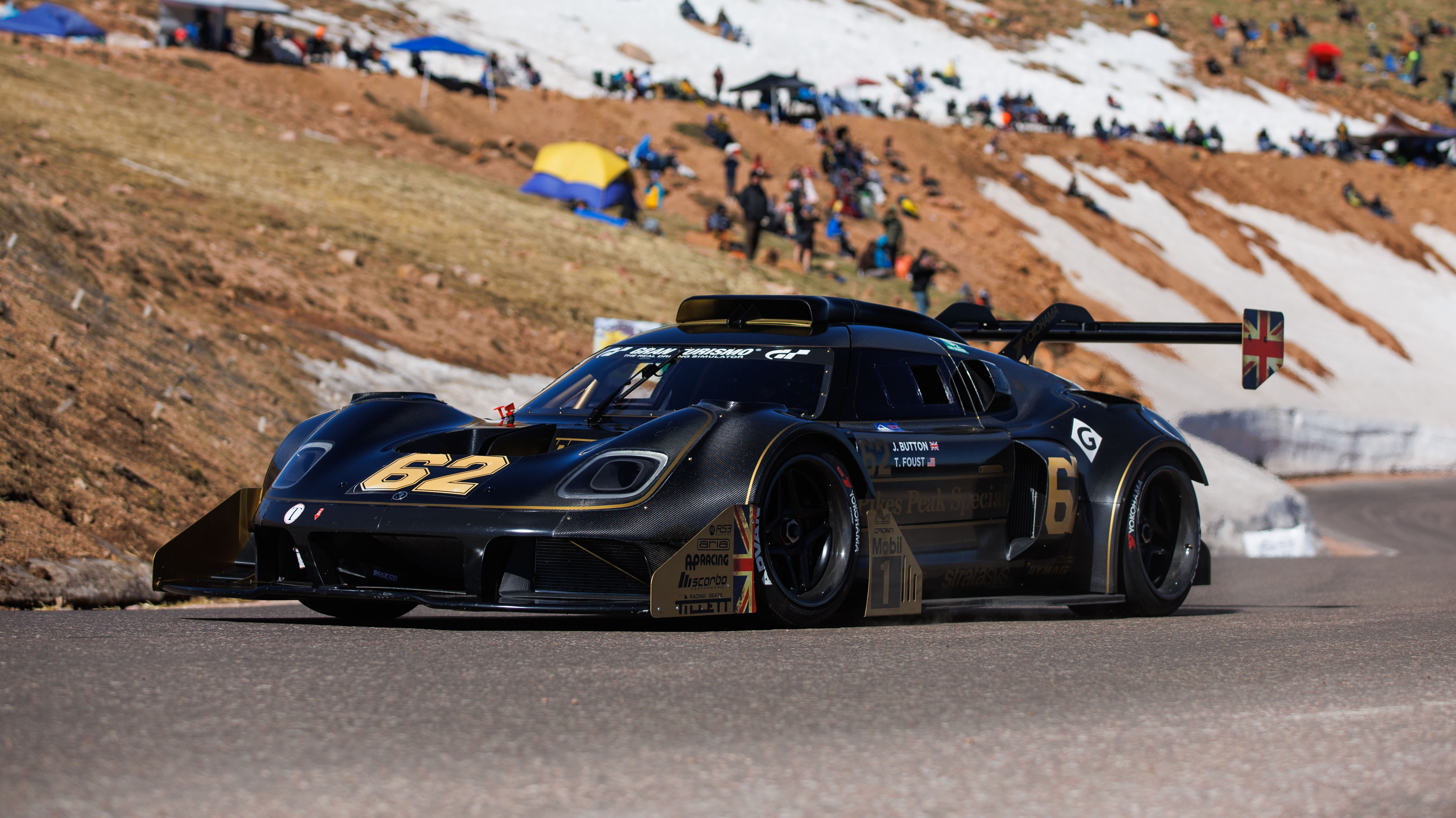 The 700bhp Radford 62-2 Pikes Peak car finished first in its class