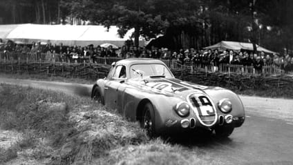 Alfa Romeo in driving shot