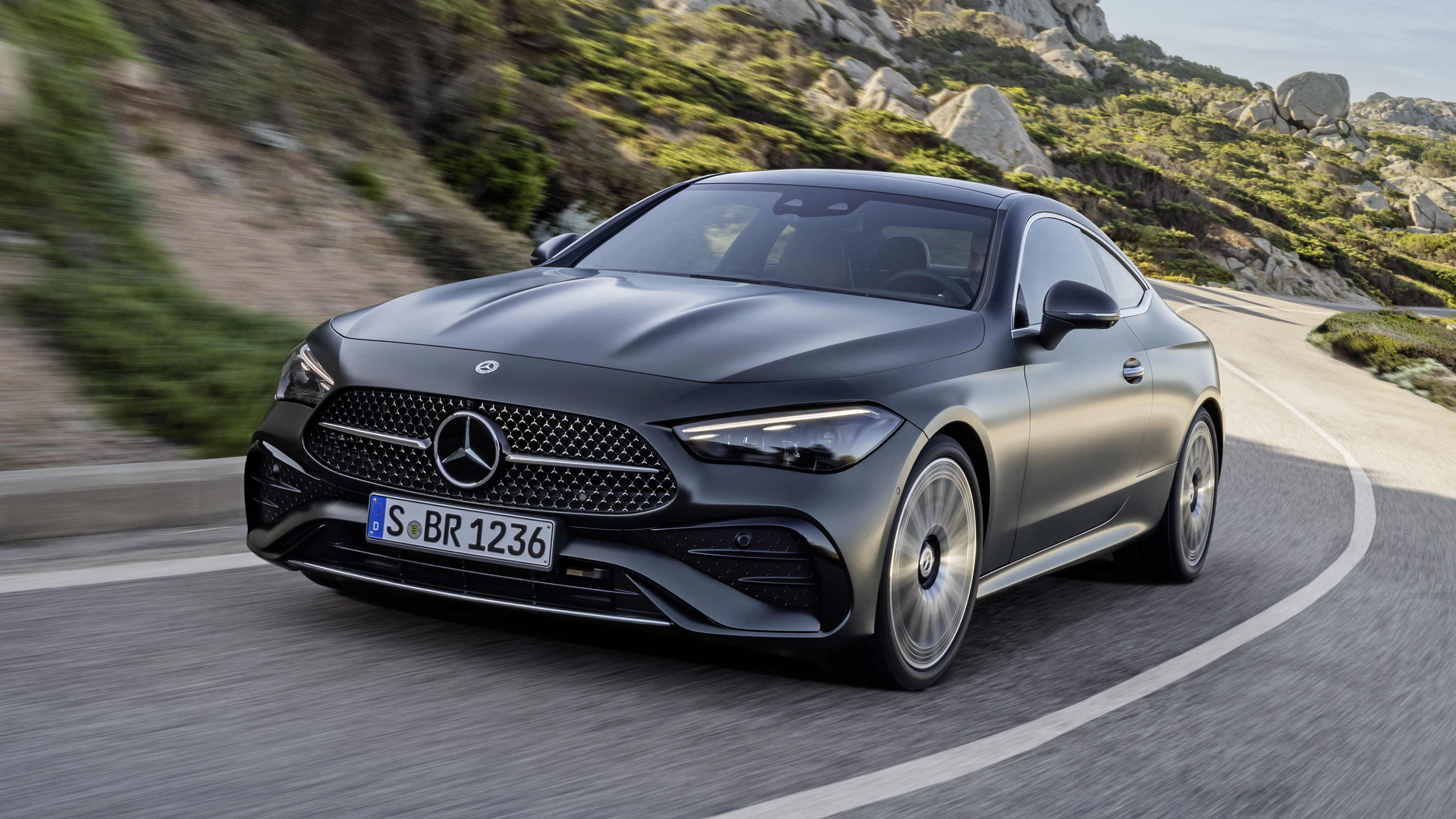 The new Mercedes CLE Coupe can 'easily' carry three golf bags