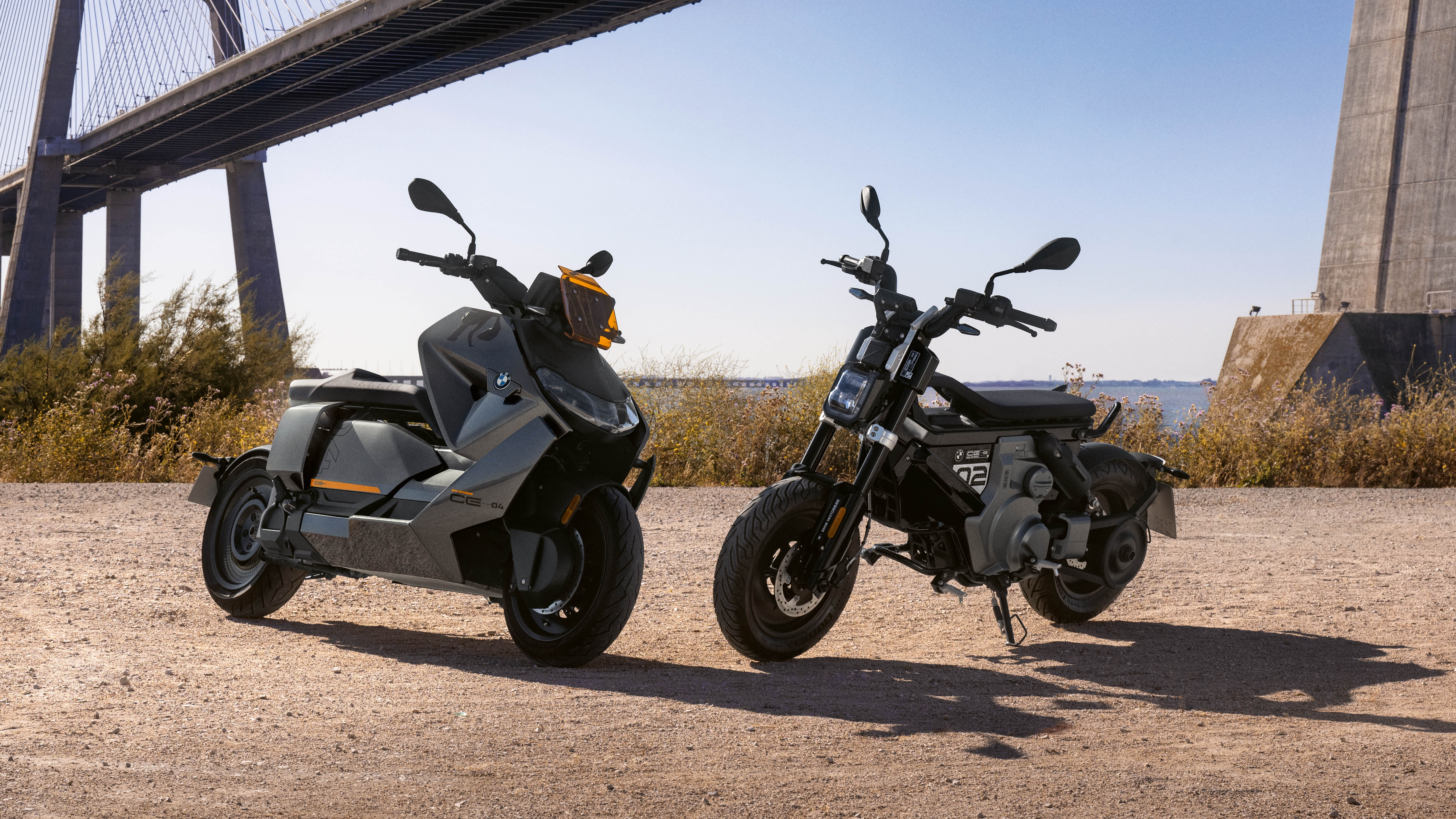 The BMW CE 02 is a cool little electric scooter from BMW Motorrad Top Gear