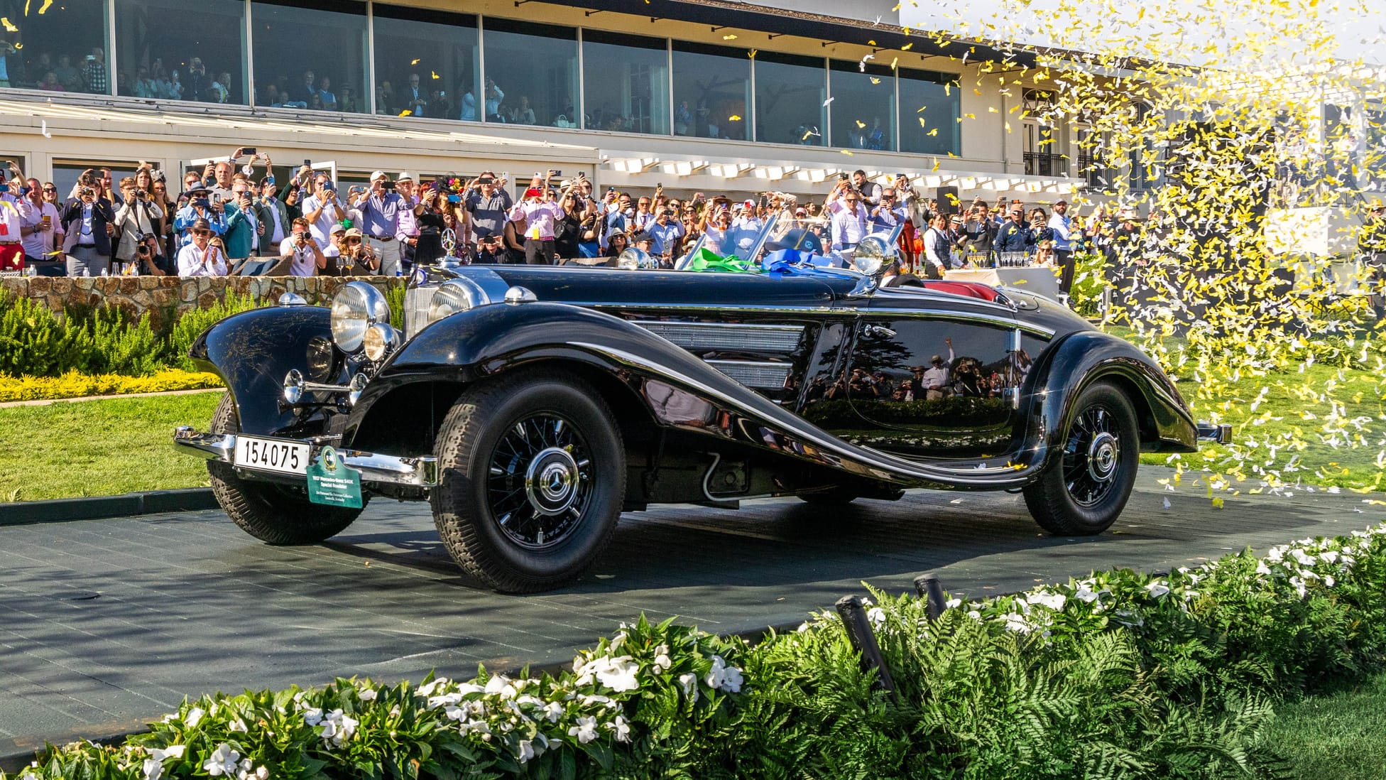This 1937 Mercedes 540K won best in show at the Pebble Beach Concours d