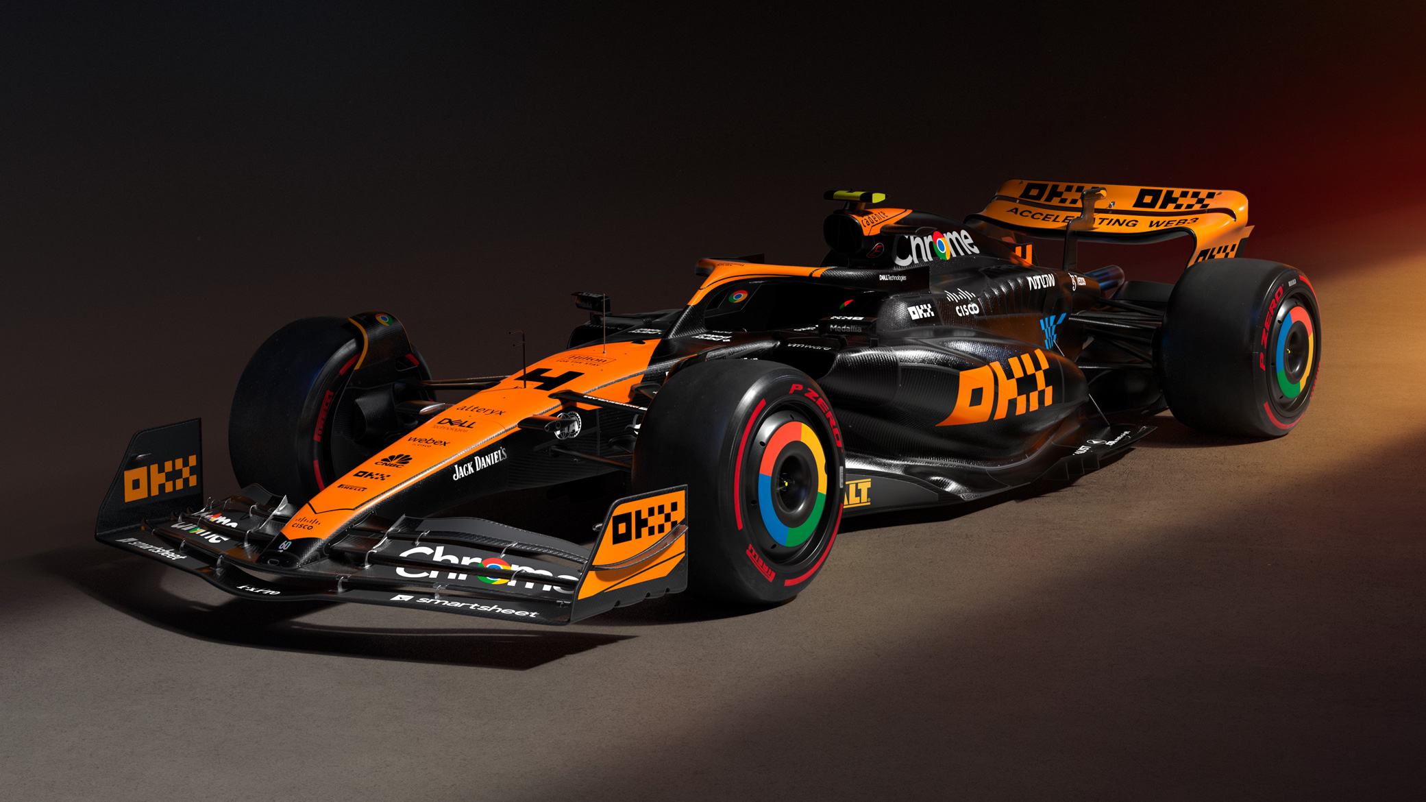 This is McLaren's 'Stealth Mode' livery for Singapore and Japan