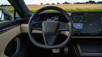 Tesla Model S Plaid steering wheel