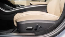 Tesla Model S Plaid front seat controls