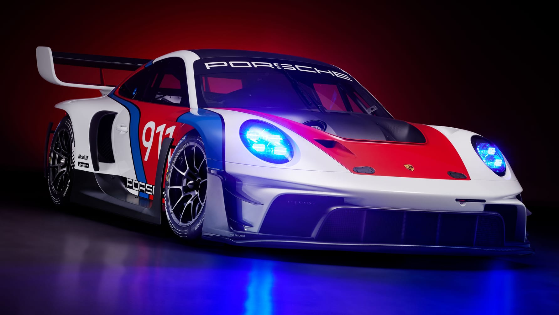 Porsche presents the new Porsche 911 GT3 R rennsport at the Rennsport Reunion