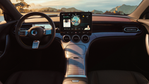 Smart #3 in interior cabin shot from rear seats