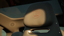 Smart #3 Brabus interior detailing in headrest