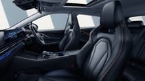 Omoda 5 interior shot, front seats from passenger side