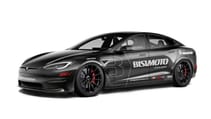 Bisimoto Tesla Model S Plaid drag racing 2023
