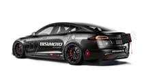 Bisimoto Tesla Model S Plaid drag racing 2023