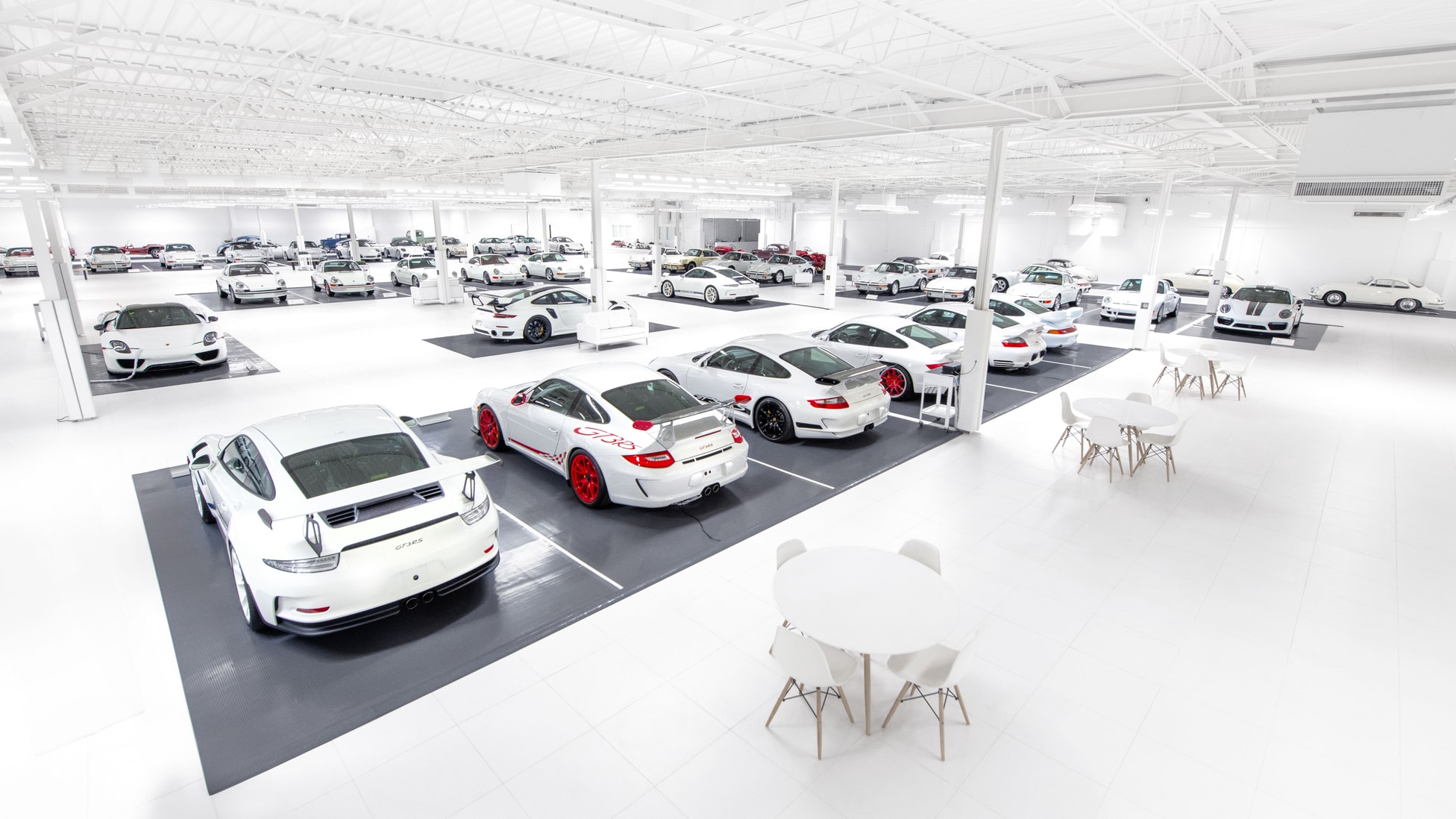 One person owned 56 rare, as-new white Porsches and they’re now all up ...
