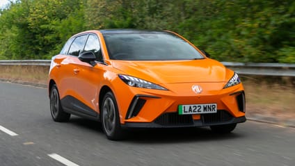 Driving shot of MG Motors MG 4