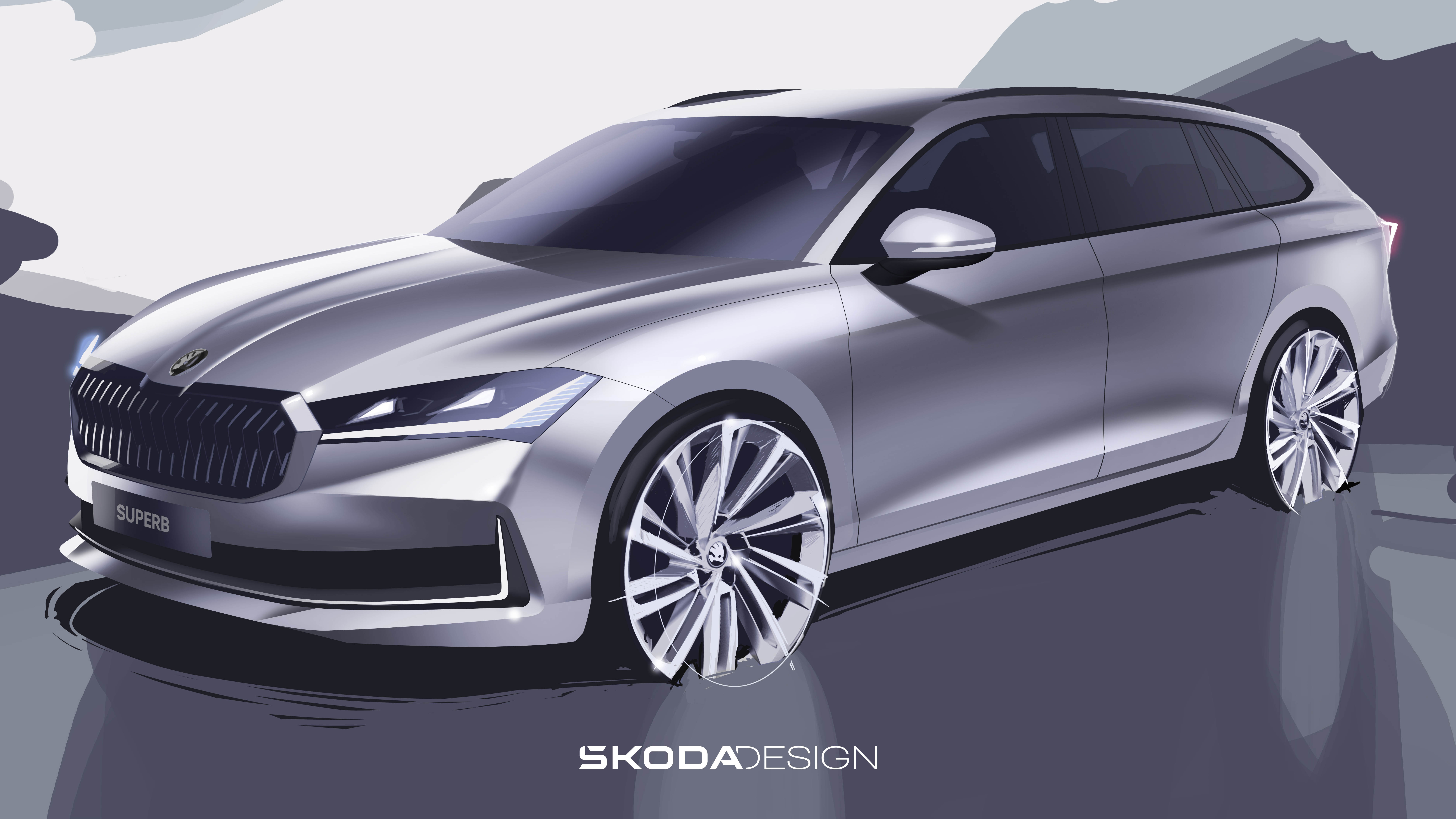 Here's your first look at the new Skoda Superb