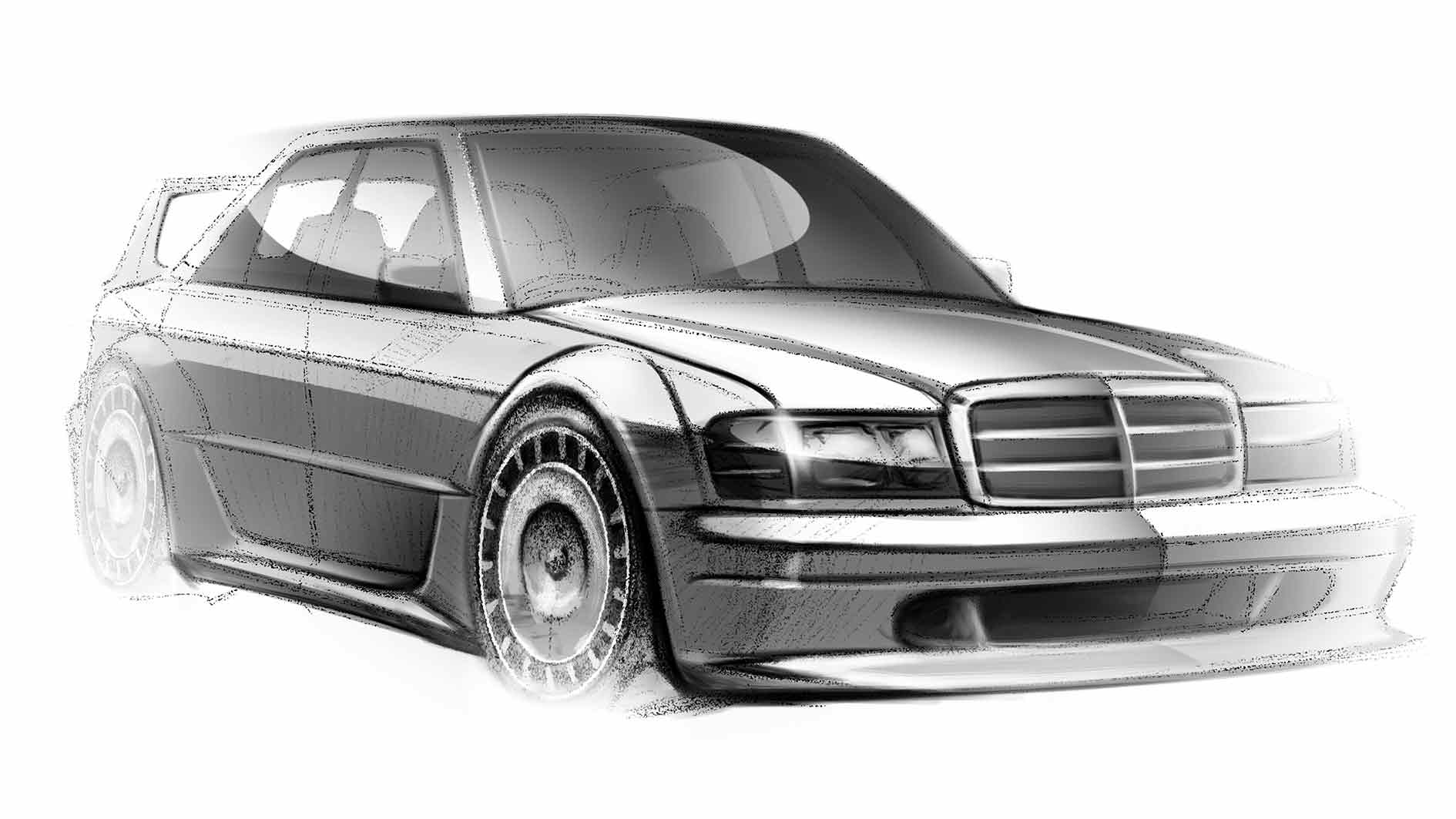 HWA AG will turn the classic Mercedes 190E Evo II into a £620k+