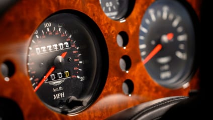 Close up of the instrument panel on V550