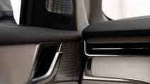Interior shot of speakers, close up, in the Volvo EM90