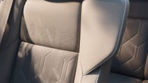 Close up of seats in Volvo EM90