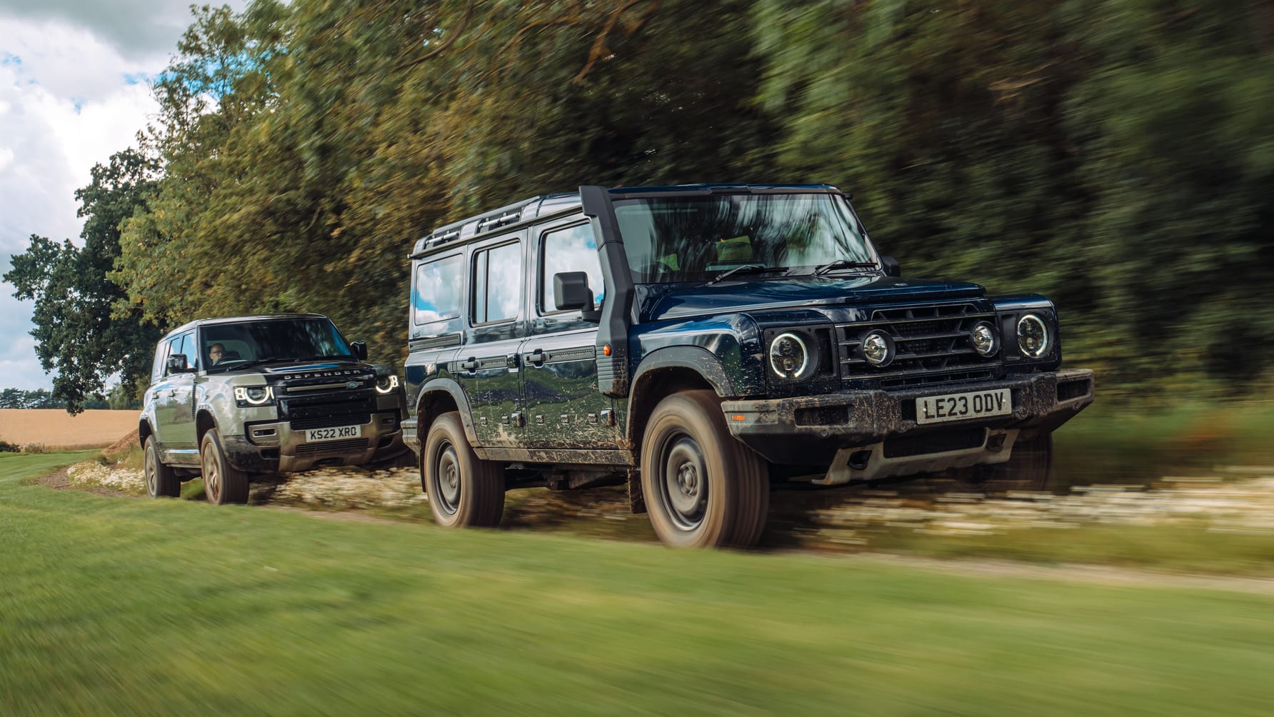 The big boxy 4x4 test Land Rover Defender vs Ineos Grenadier Top Gear