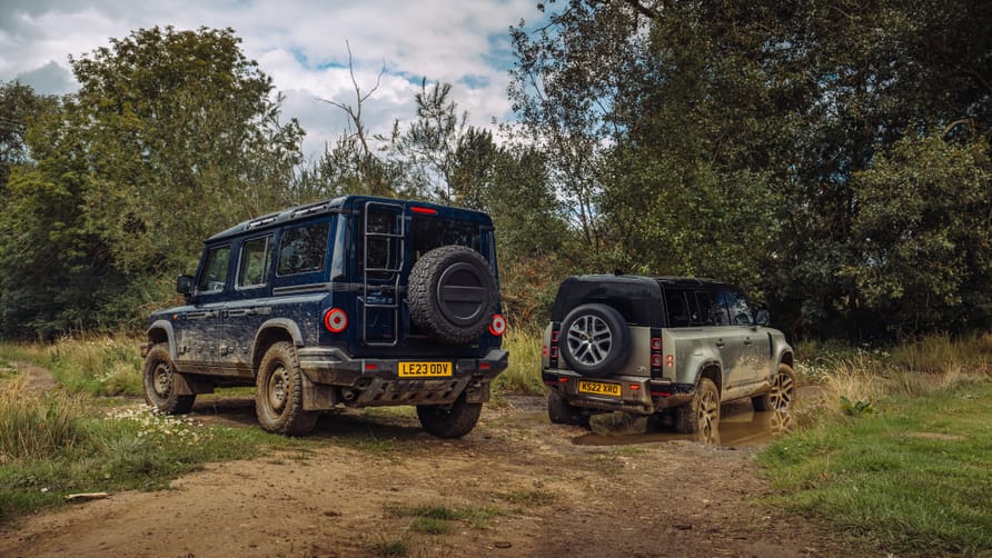 The big boxy 4x4 test Land Rover Defender vs Ineos Grenadier Top Gear
