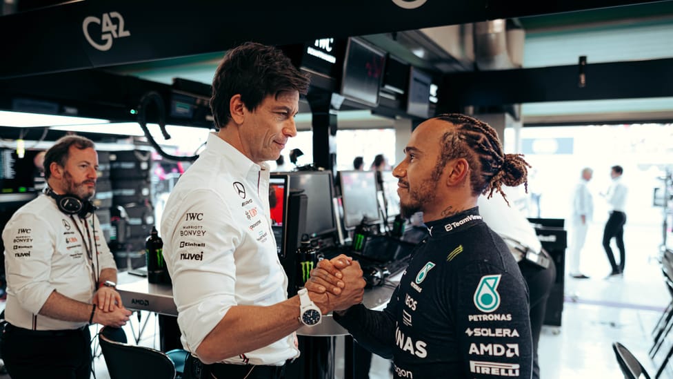 Toto Wolff Lewis Hamilton