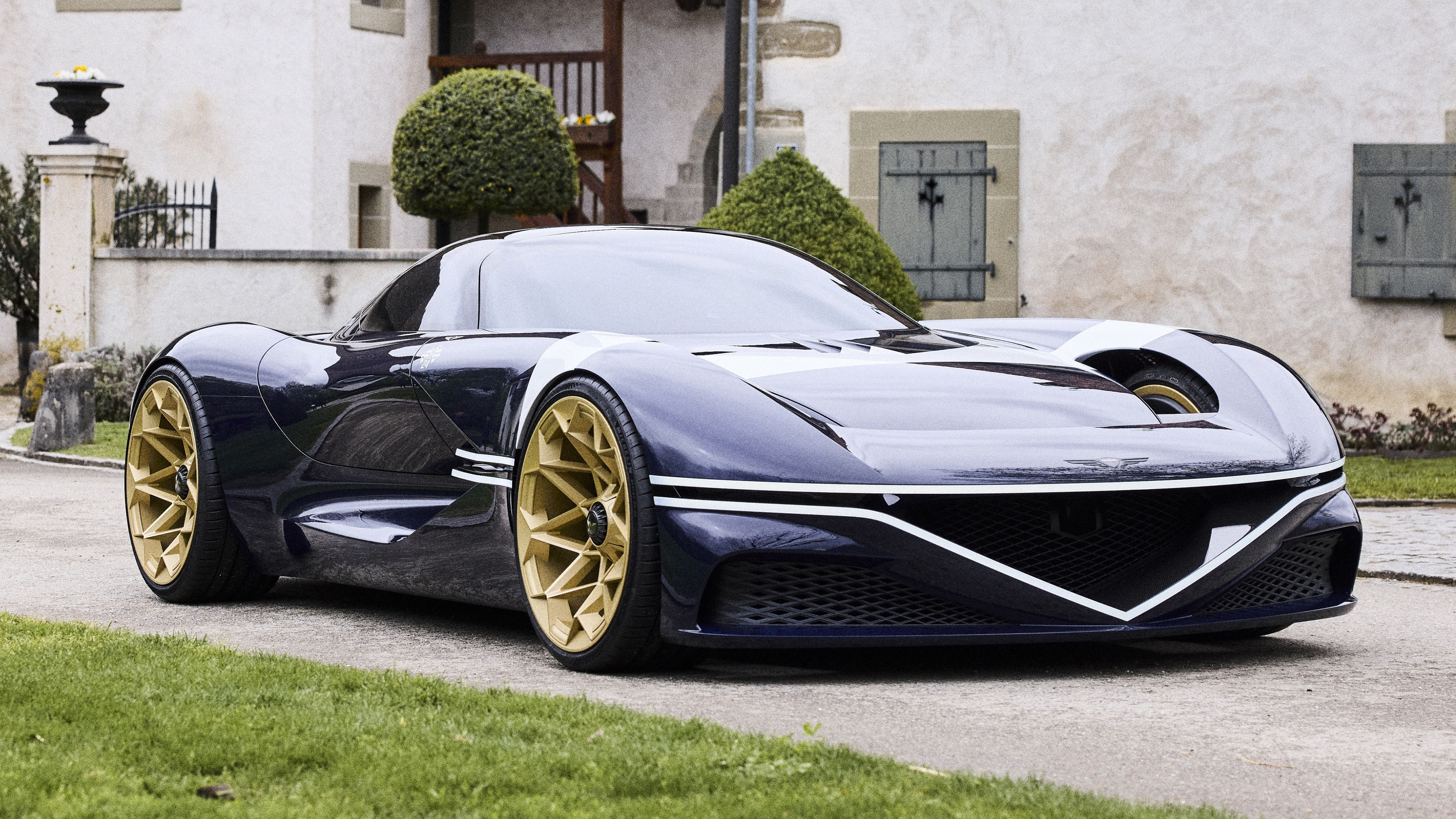 The Genesis X Gran Berlinetta Vision is a homage to Jacky Ickx's