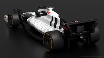Hot Wheels F1 car rear