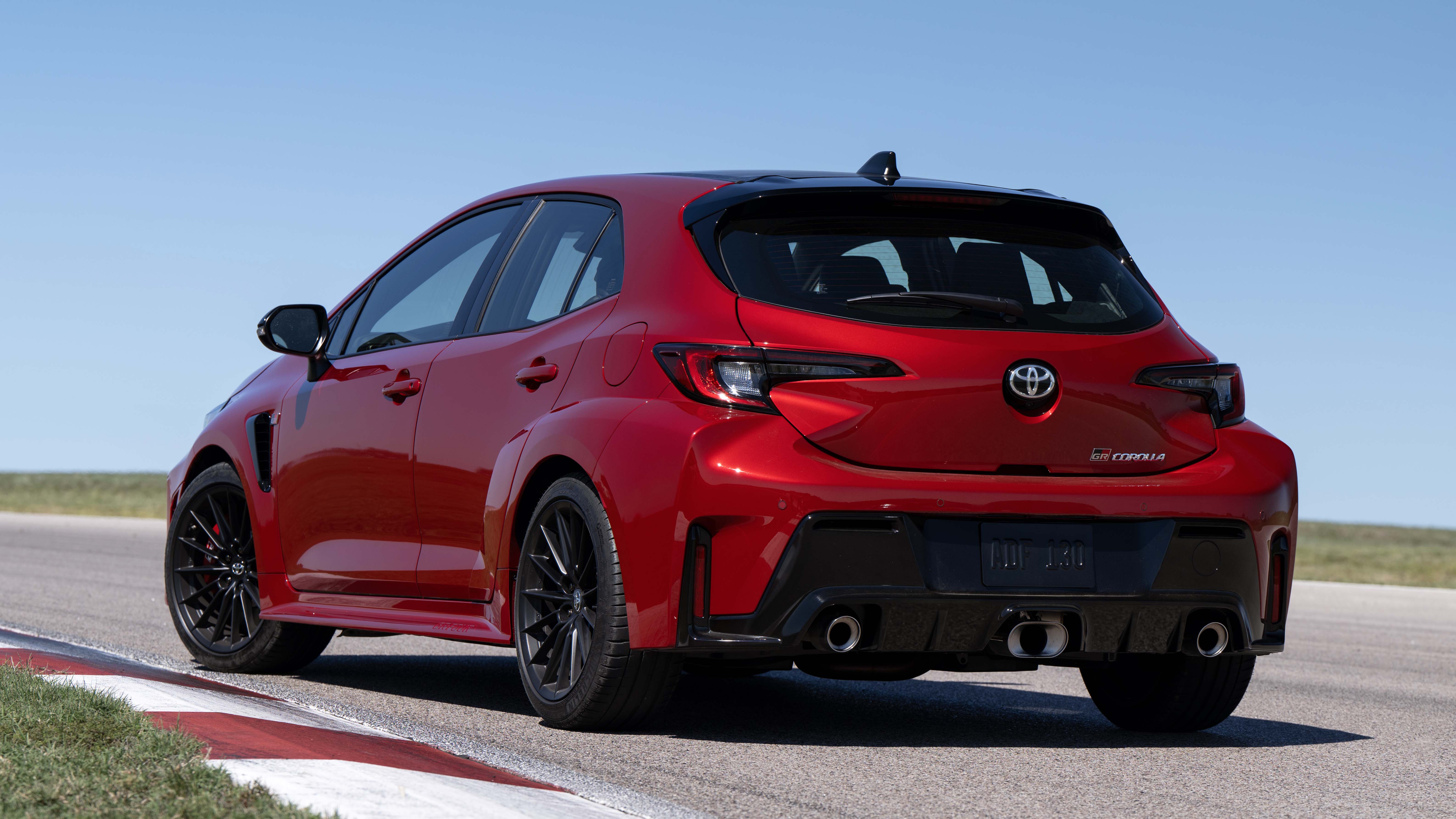 Toyota GR Corolla exterior rear three quarter static