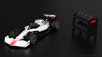 Hot Wheels F1 car and tyres
