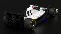 Hot Wheels F1 car rear