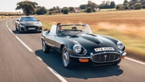 Jaguar F-Type R with Jaguar E-Type Series 3