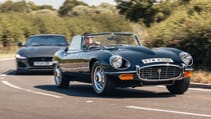 Jaguar F-Type R with Jaguar E-Type Series 3