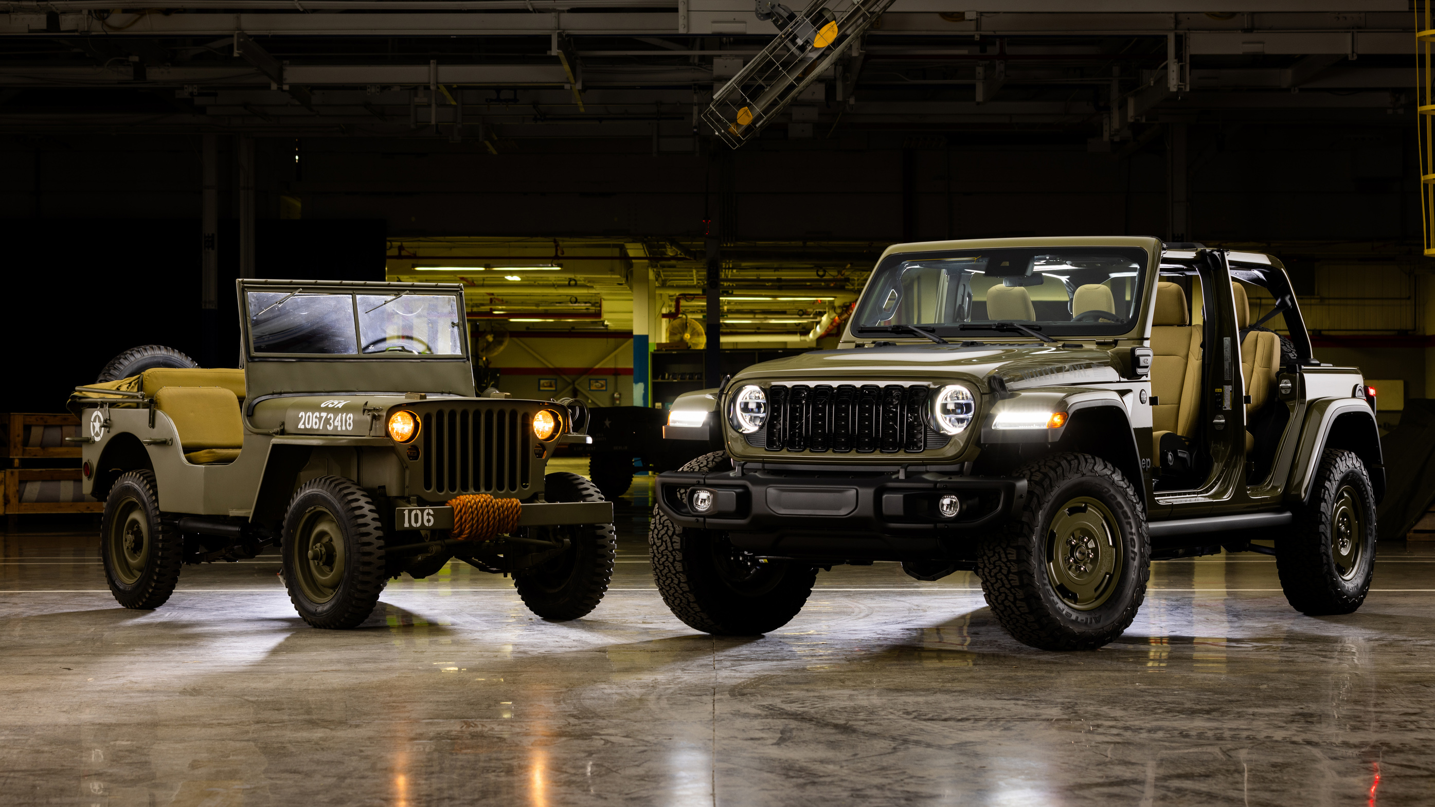 The Jeep Wrangler 4xe Willys '41 is a plug-in hybrid tribute
