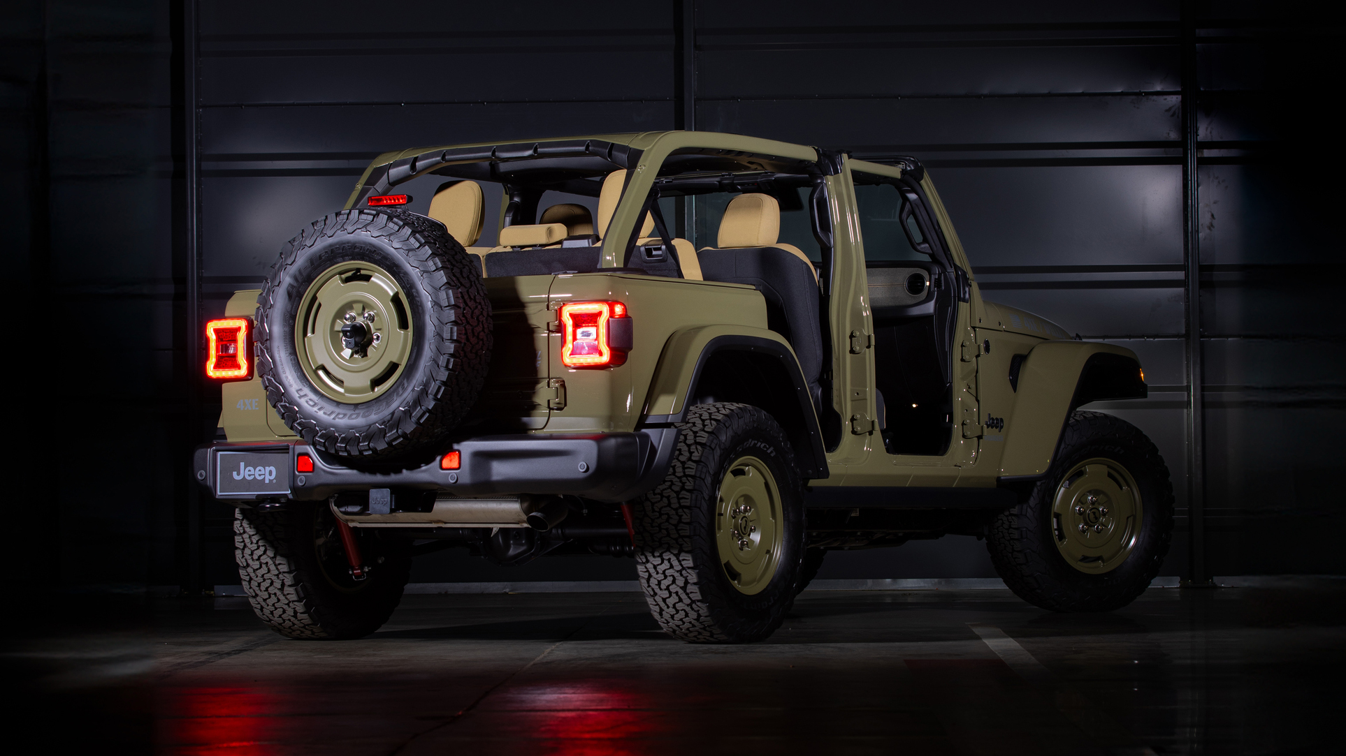 The Jeep Wrangler 4xe Willys '41 is a plug-in hybrid tribute to