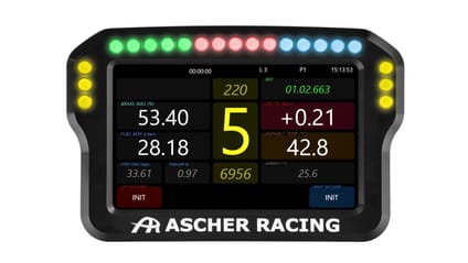 Ascher Racing Sim Racing Dashboard