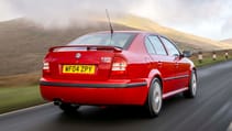 Škoda Octavia vRS exterior rear three quarter dynamic