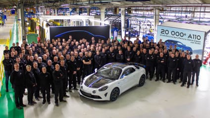 Where are Alpines built, and how many does Alpine build a year?