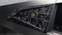 Exterior shot of Mansory Elongation, rear window panel