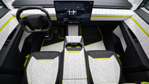 interior shot of Mansory Elongation, front seats