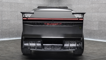 Rear on studio shot of Mansory Elongation