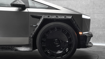Exterior shot of Mansory Elongation, showing carbon fibre wheel arches