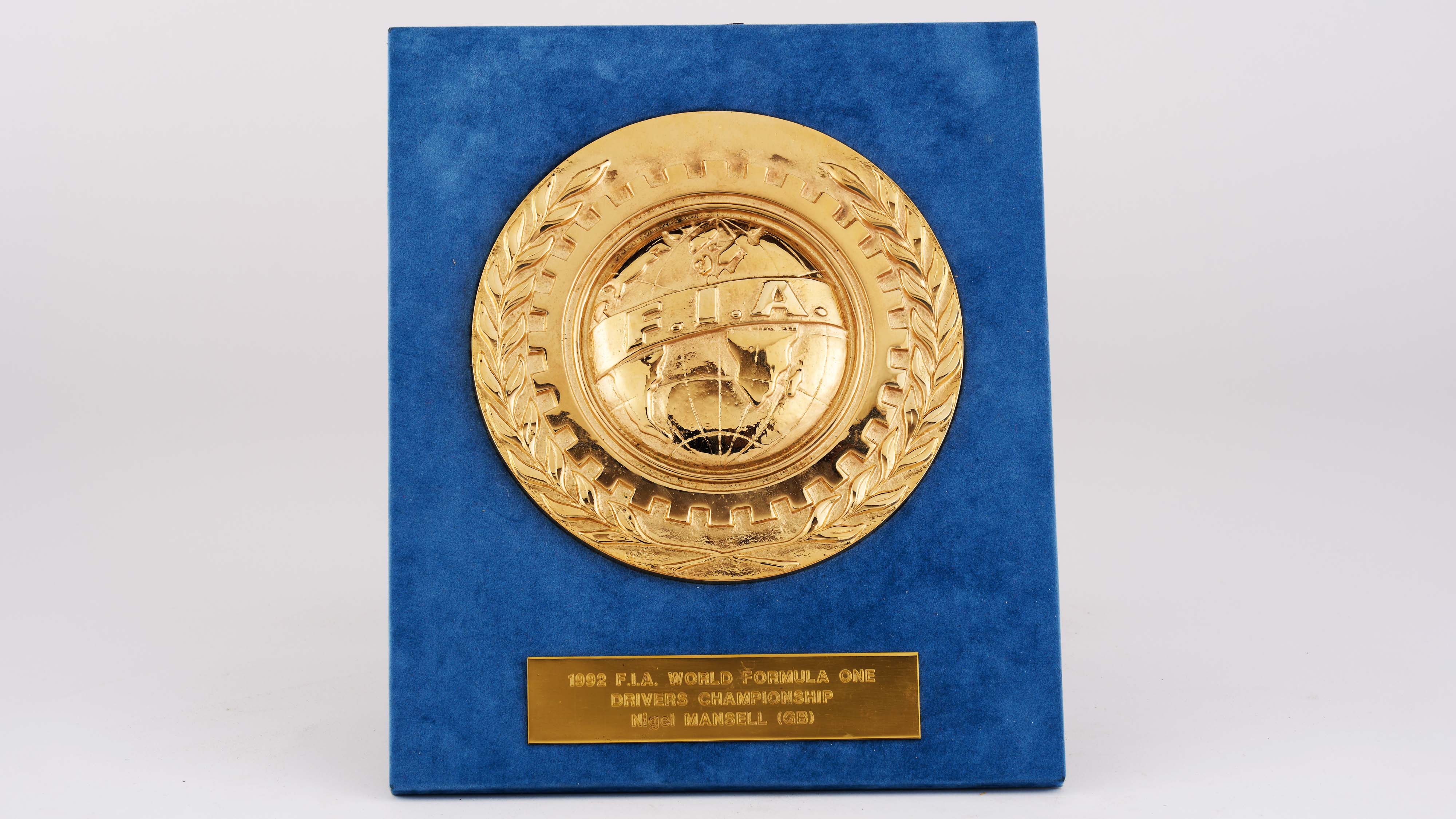 Nigel Mansell's 1992 FIA World Formula 1 Drivers' Championship Trophy