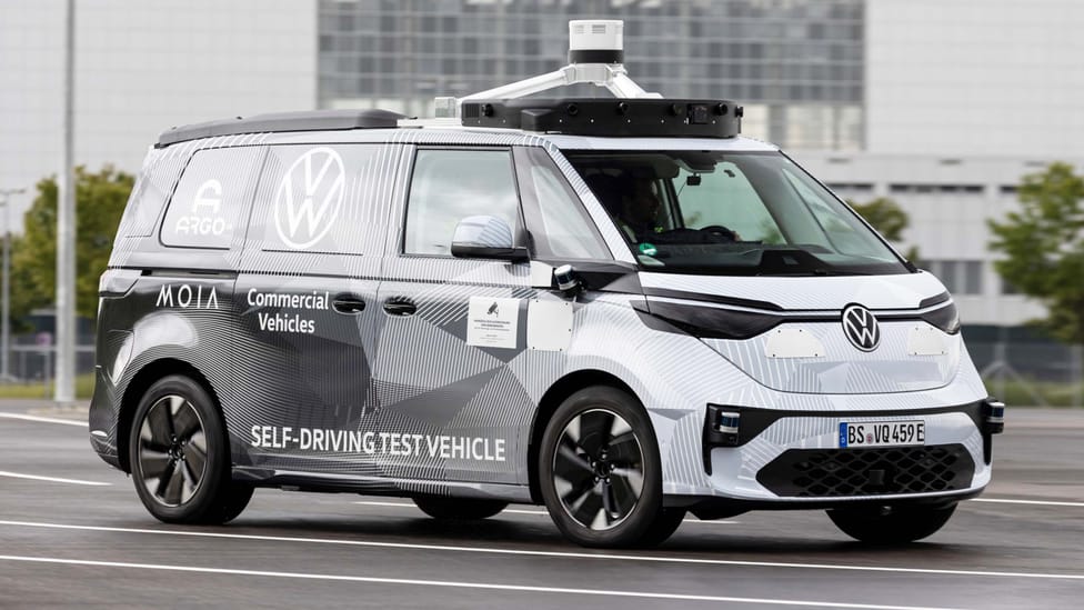 VW ID.Buzz self-driving test vehicle