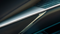 Close up of AKG door speaker in Cadillac Escalade IQL