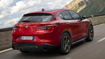 Shot of the Alfa Romeo Stelvio Intensa, from rear