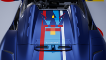 Rear shot of Maserati MC20 Less is more....?, close-up of engine cover